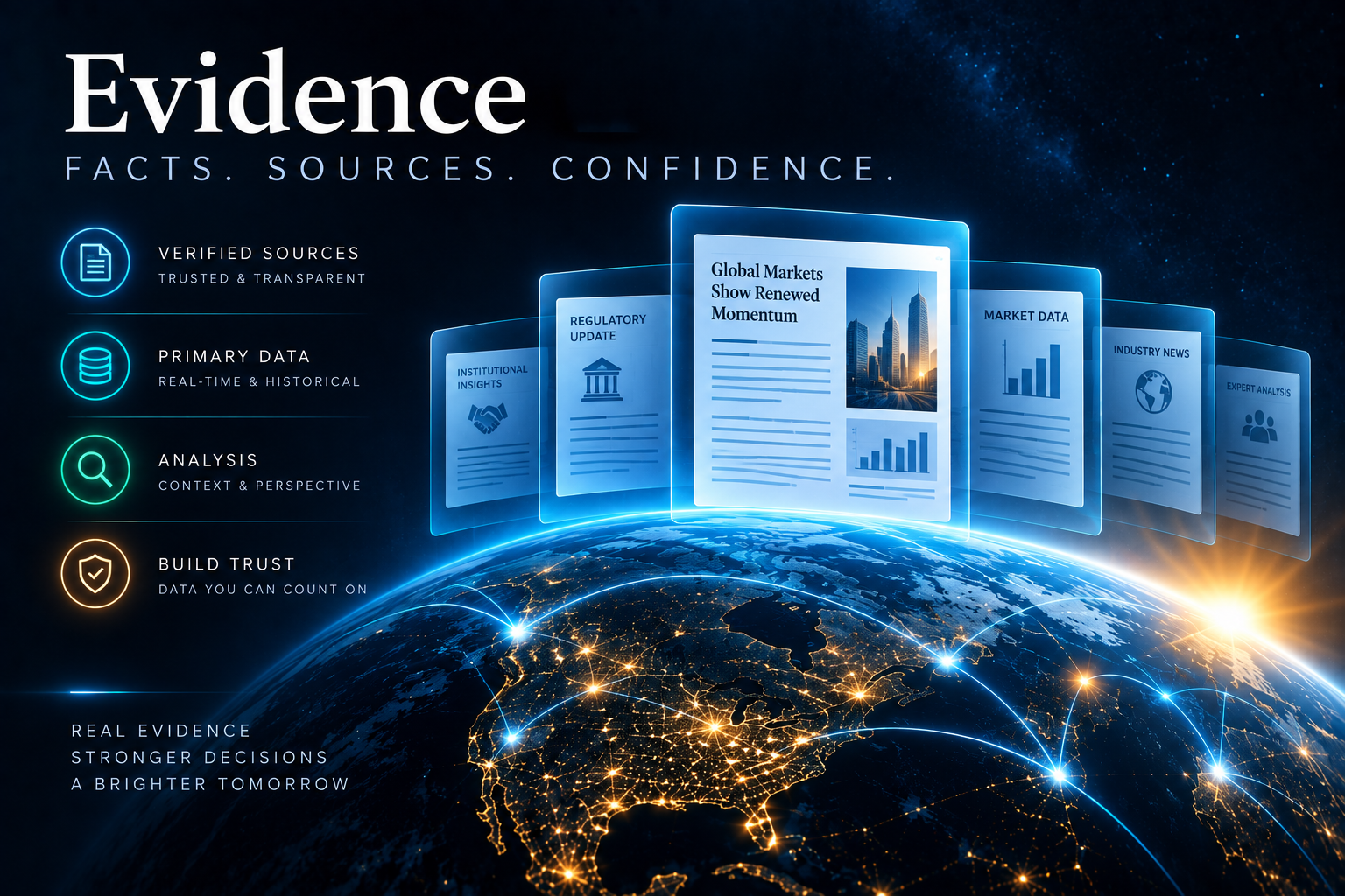 Evidence — facts, sources and confidence